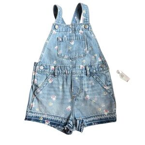 NWT GAP Light Blue Minnie, mouse Kids Overalls